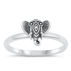 Elephant Silver Ring -25 Sterling silver available size 2-10